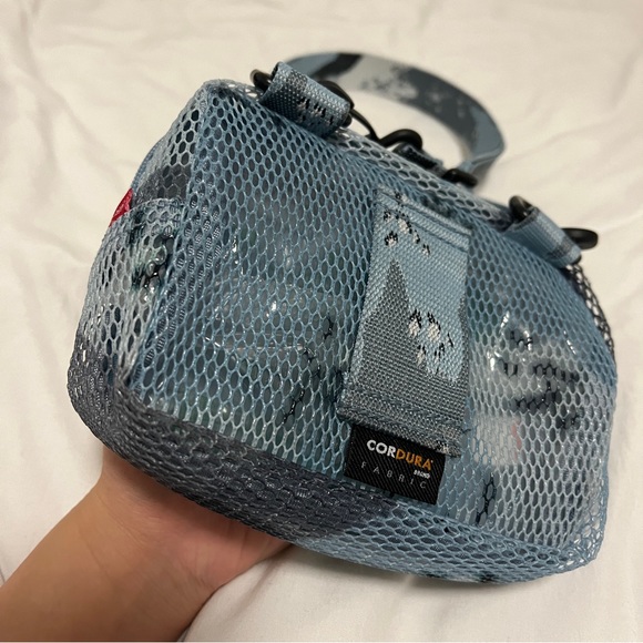 SUPREME Small Shoulder Bag in Blue Chocolate Chip Camo
